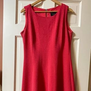 Sleeveless fit and flare dress in strawberry pink by Just Taylor.